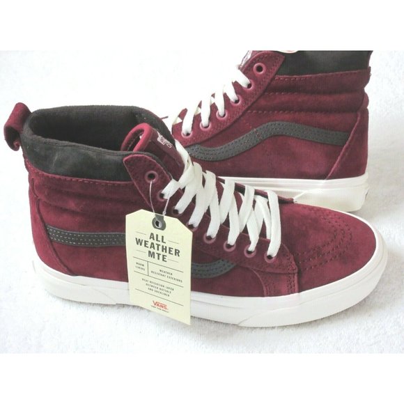 Vans Women's Sk8-Hi MTE All Weather Boots Red Chocolate Size 6.5 NWT - Picture 3 of 5